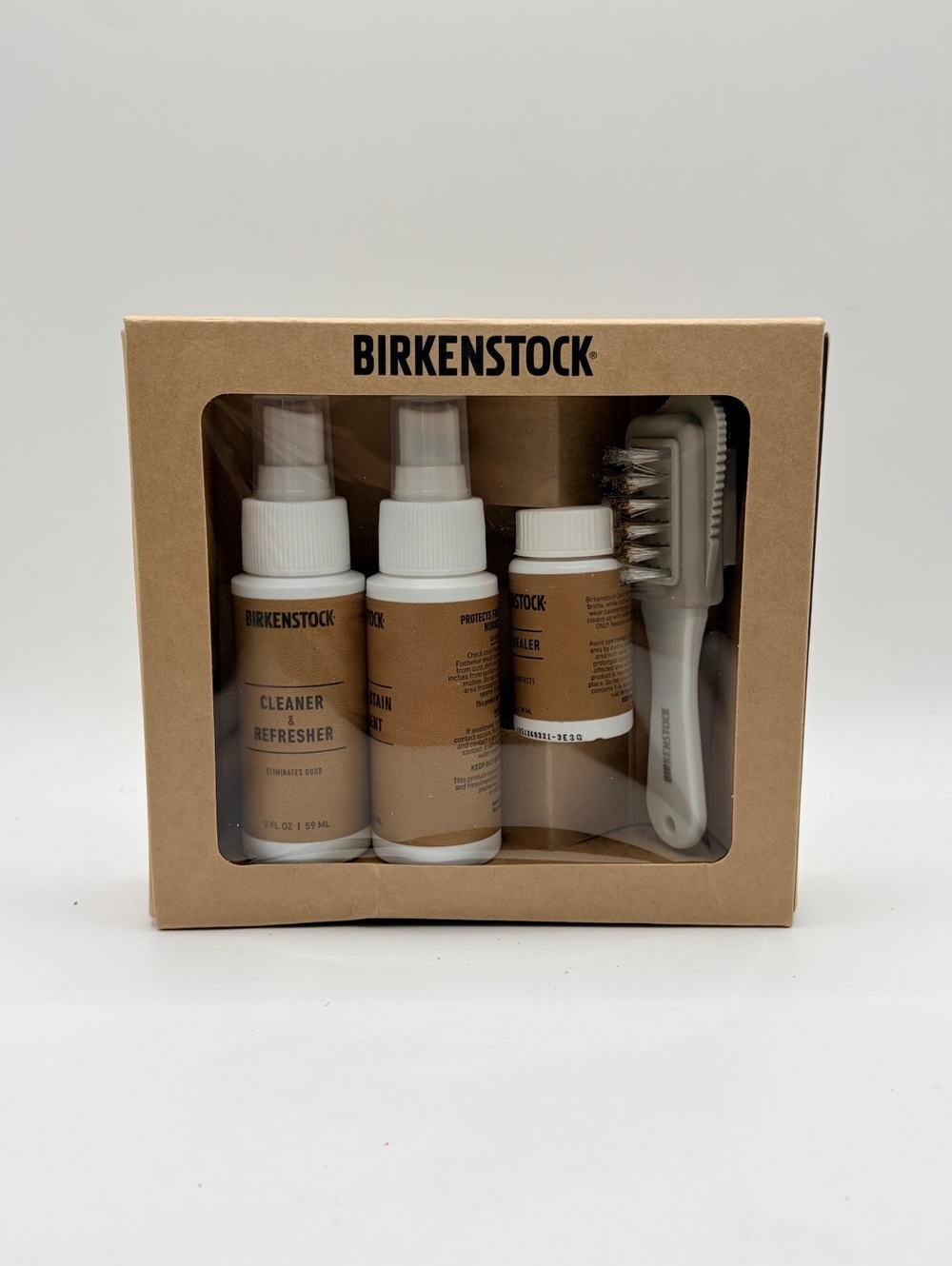 Birkenstock Shoe Care Kit with Cleaner, Refresher,‎ and Brush